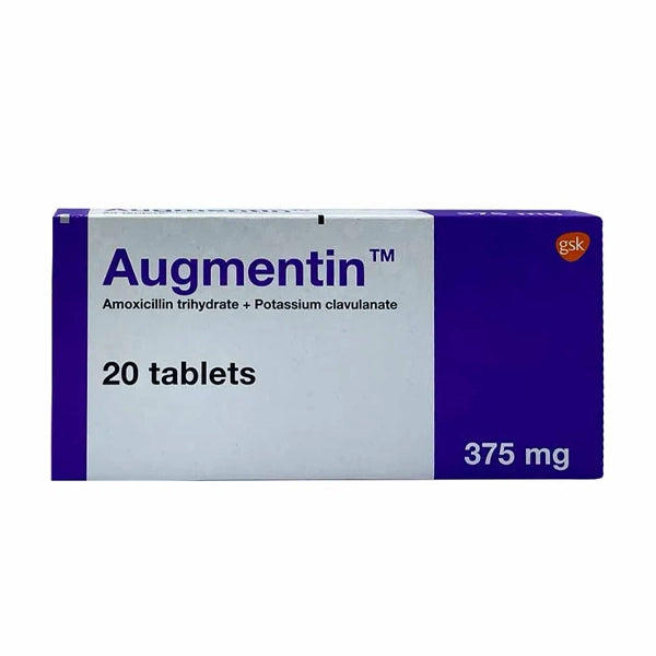 Augmentin 375mg Tablets 20's