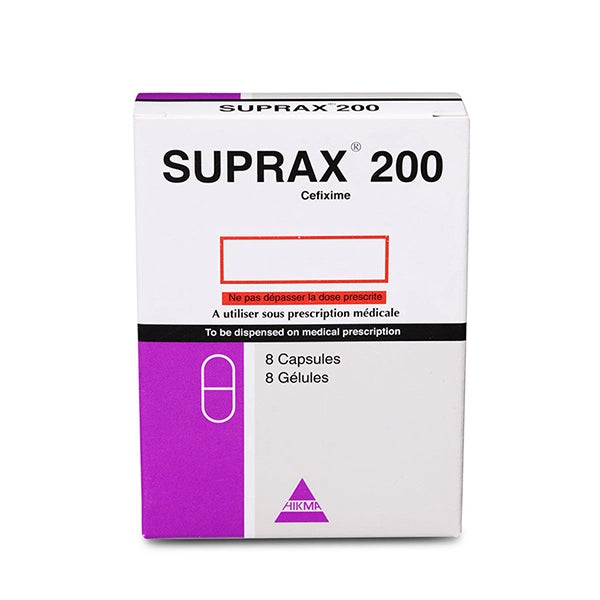 Suprax 200mg Cap 8's