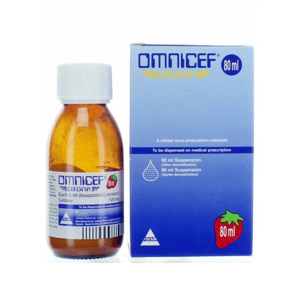 Omnicef 125mg Suspension 80ml