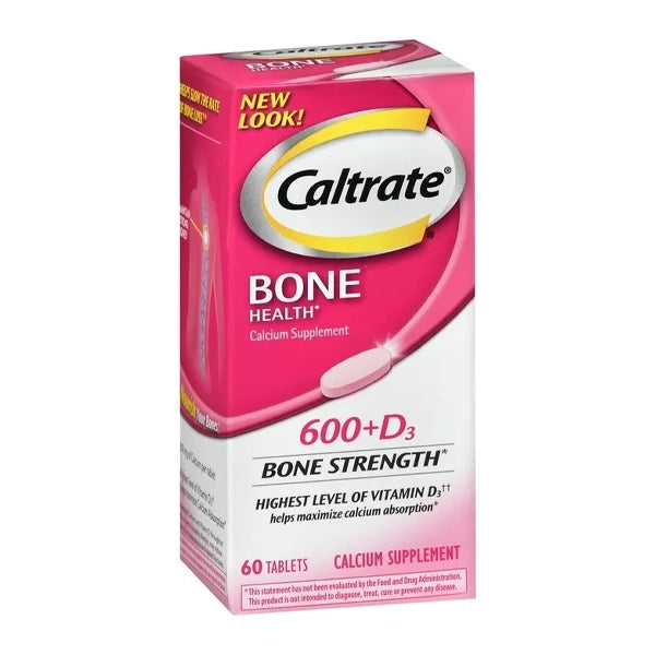 Caltrate 600mg/vitamin D Tablets 60 Pieces