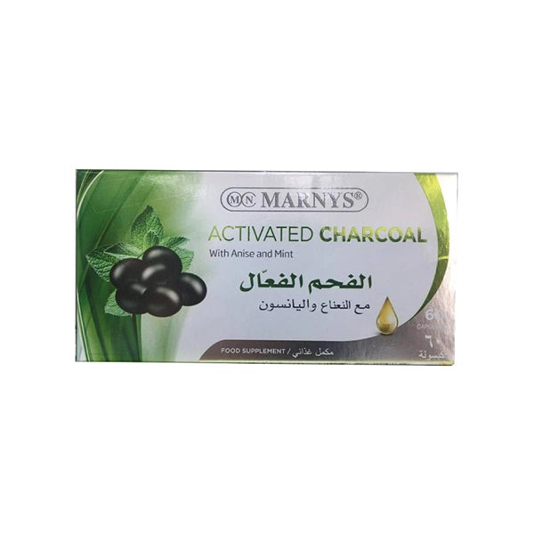 Marnys Activated Charcoal 60's