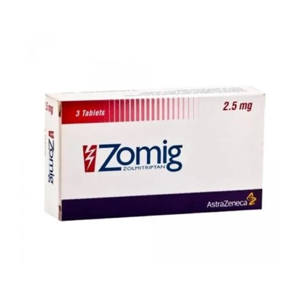 Zomig 2.5mg Tablets 3's