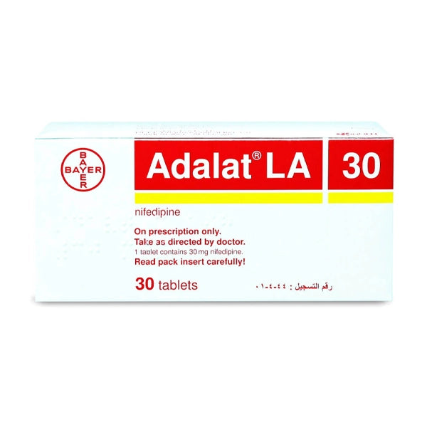 Adalat La 30mg Tab 30's