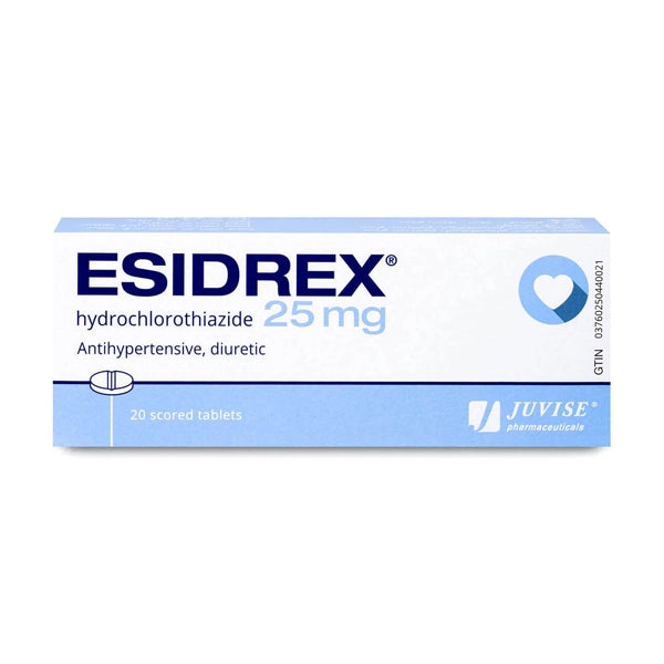 Esidrex 25mg Tablets 20's