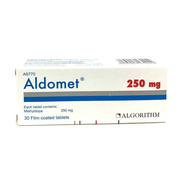 Aldomet 250mg Tablets 30's