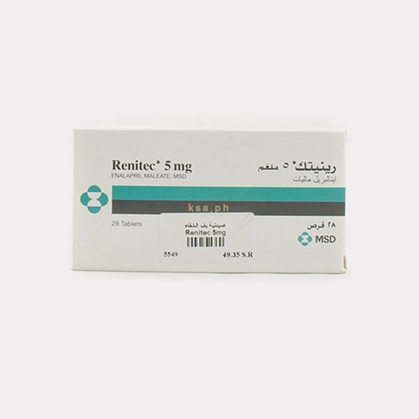 Renitec 5mg Tablets 28's