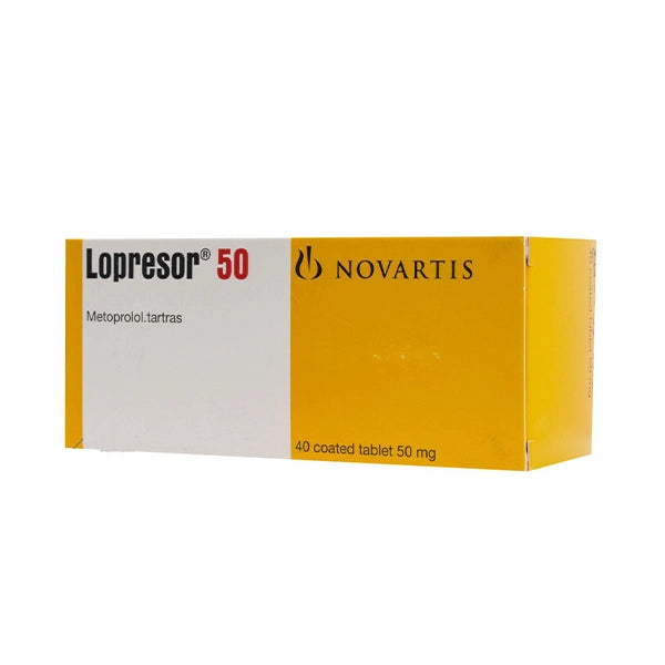 Lopresor 50mg Tablets 40's