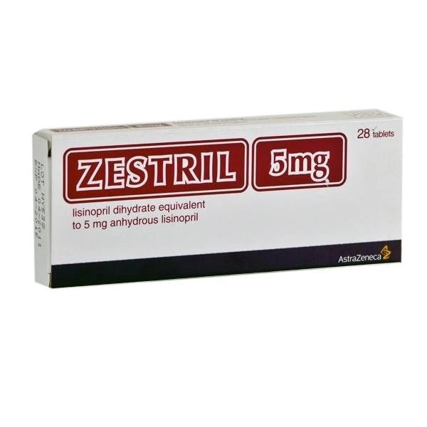 Zestril 5mg Tablets 28's