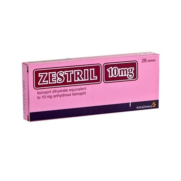 Zestril 10mg Tablets 28's