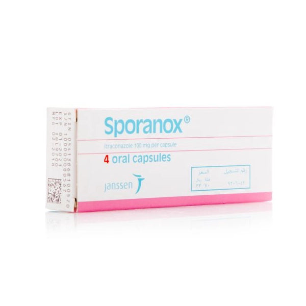 Sporanox 100mg Capsules 4's