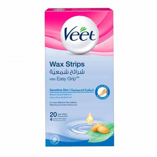 Veet Cold Wax Strips Sensitive Skin 20's