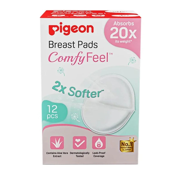 Pigeon Breast Pads Comfy Feel 12 Pieces