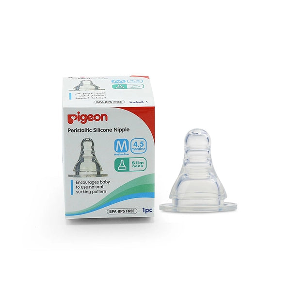 Pigeon Silicone Nipple 4-5 M 3 Pcs