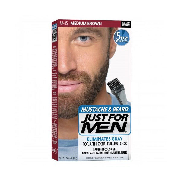 Just For Men Moustache &amp; Beard Dye Medium Brown M-35