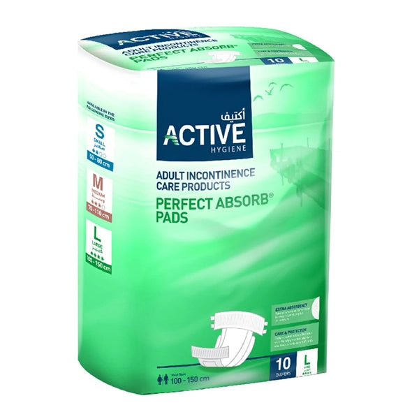 Active Adult Diapers Large 100-105CM 10 Pieces