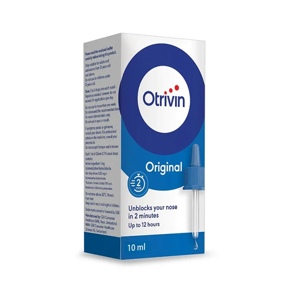 Otrivin 0.1% Nasal Drops Adult