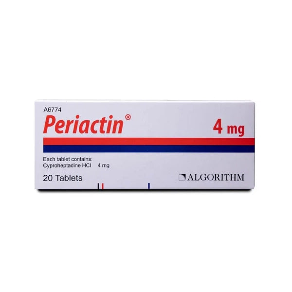 Periactin 4mg Tab 20's