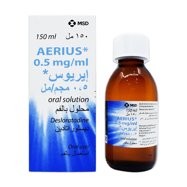 Aerius 0.5 Mg Ml Syrup 150 Ml