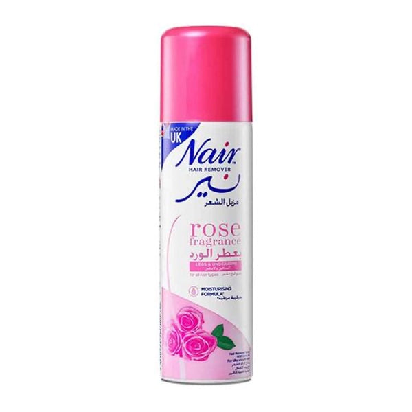 Nair Hair Removal Spray For Legs &amp; Underarms Rose Fragrance
