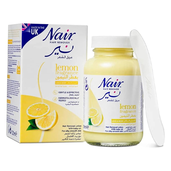 Nair Hair Removal Lotion With Baby Oil Lemon Fragrance