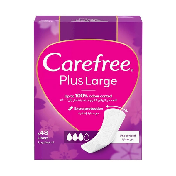 Carefree Plus Large Fresh 48 Pcs