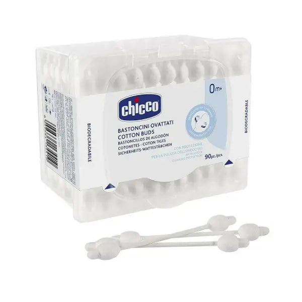 chicco cotton buds w/ear protection 90's