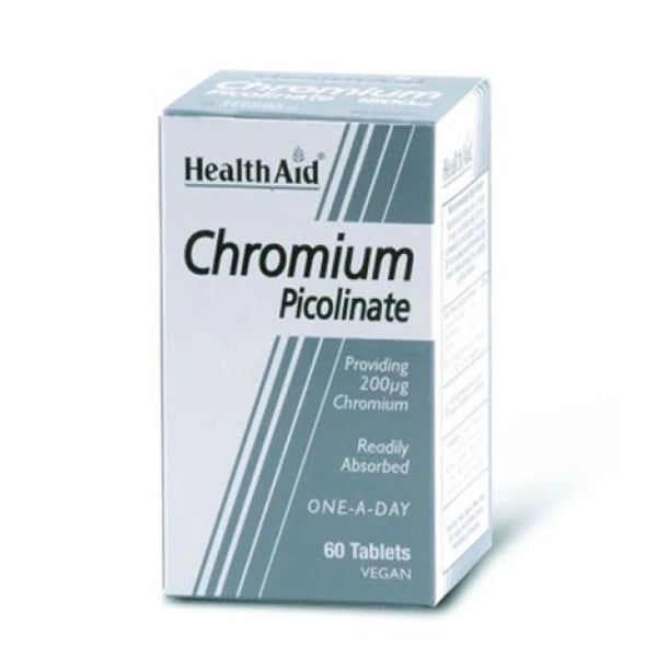 Health Aid Chromium Picolinate 200mg 60 Tab