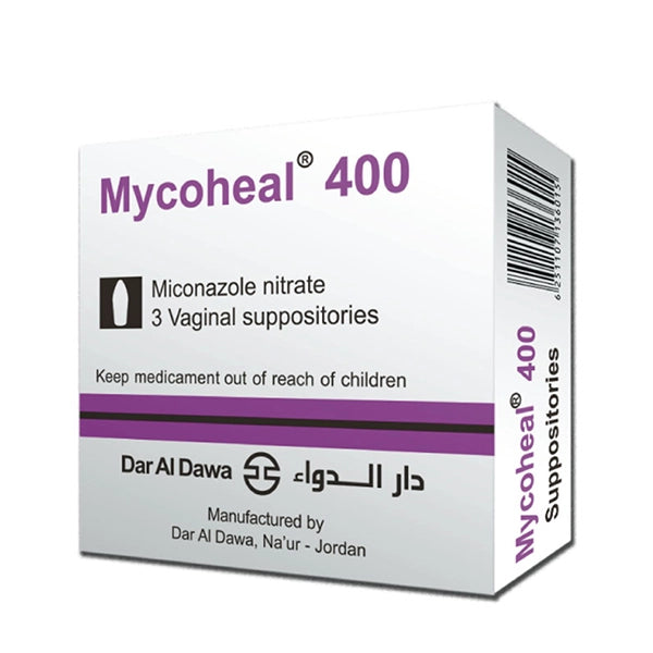 Mycoheal 400mg Vaginal Supp 3's
