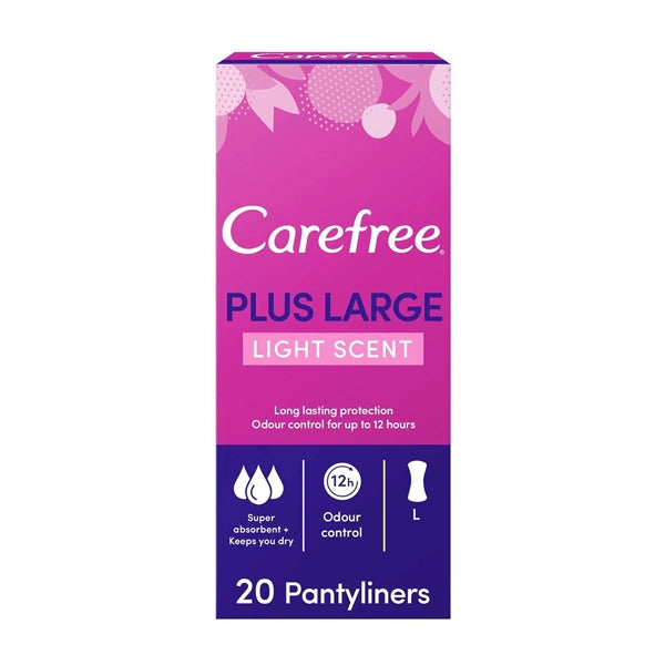Carefree Plus Large Light Scent 20 Pieces