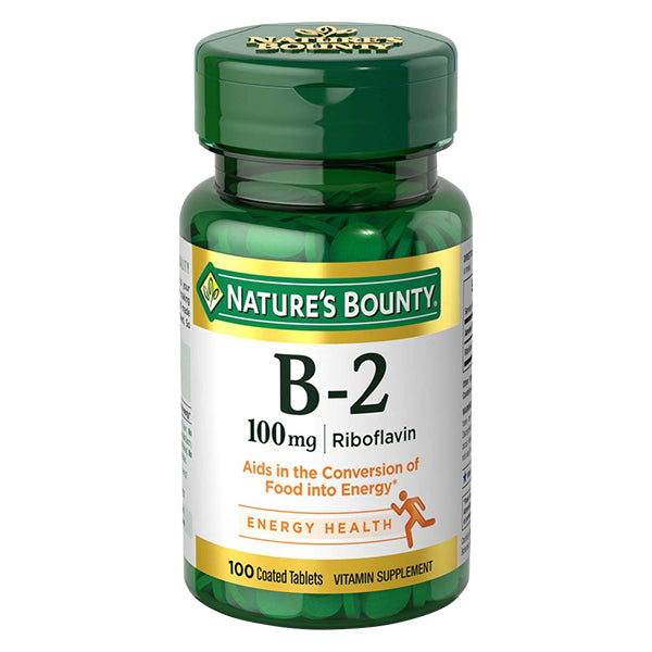 Nature's Bounty Vit B-2 100 Coated Tablets