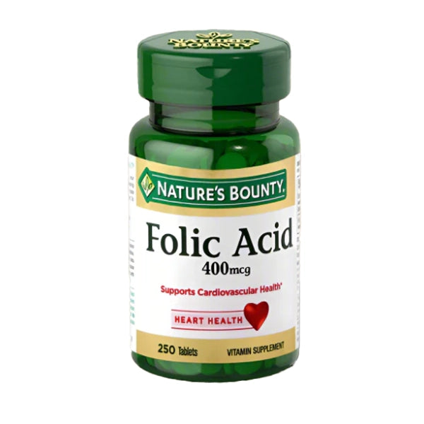 Nature's Bounty Folic Acid 400mg Tab 250s
