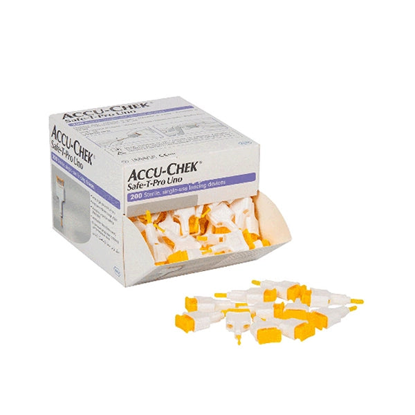 Accu Chek Safe T-pro Uno Lancets 200's