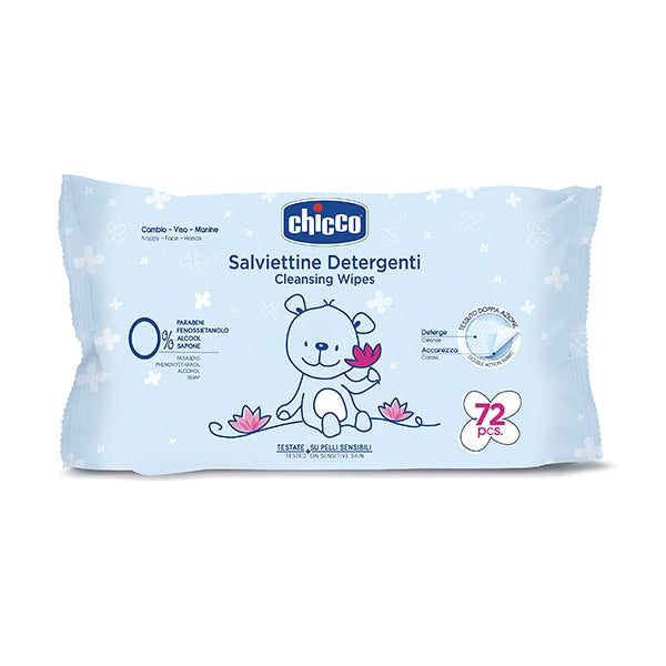Chicco Wipes With Flip Cover - 72PCS