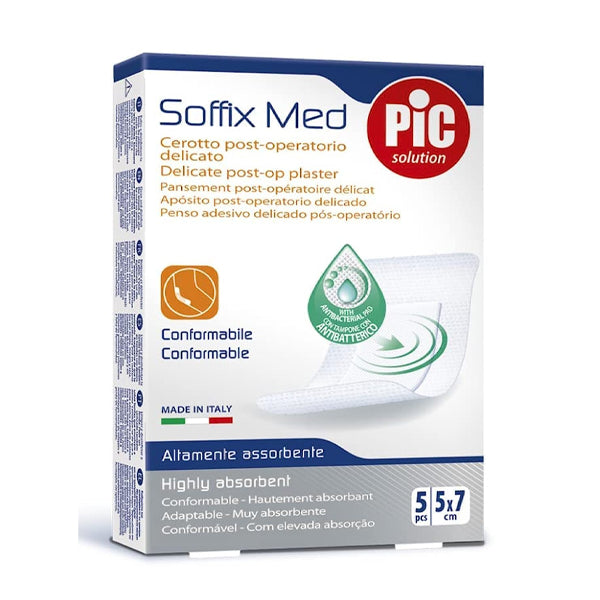 Pic Soffix Med Delicate Post Plaster 5 X 7cm 5 Pieces