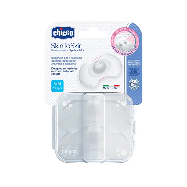 Chicco New Nipple Shields Silicone Medium Large