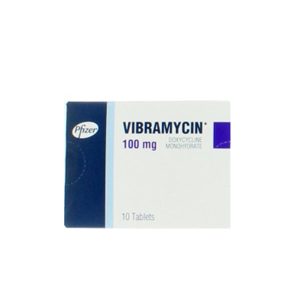 Vibramycin 100mg Tablets 10's