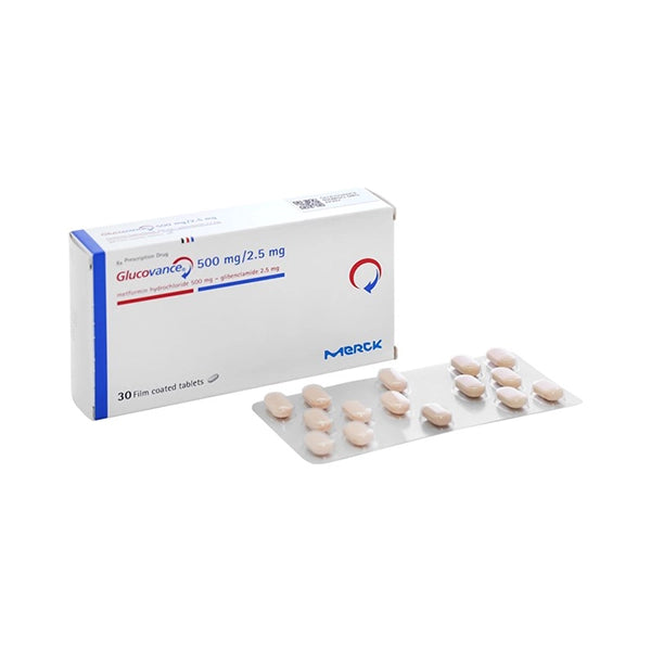 Glucovance 500mg/2.5mg 30's