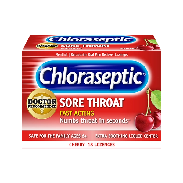 Chloraseptic Cherry Lozenges 18's