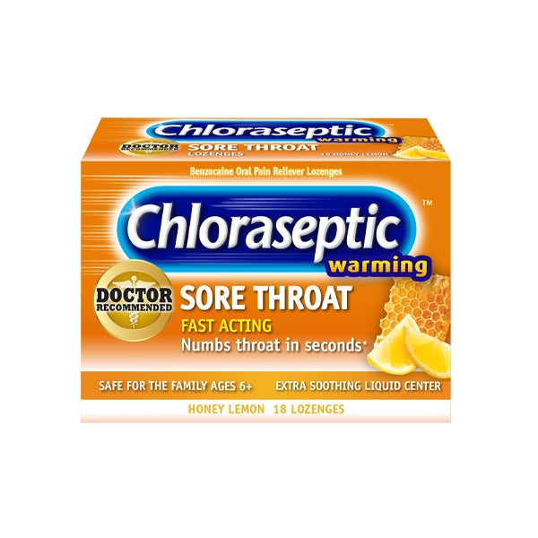 Chloraseptic Honey-lemon Lozenges 18's