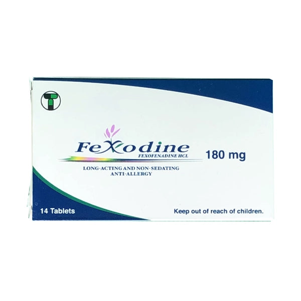 Fexodine 180mg Tab 14's