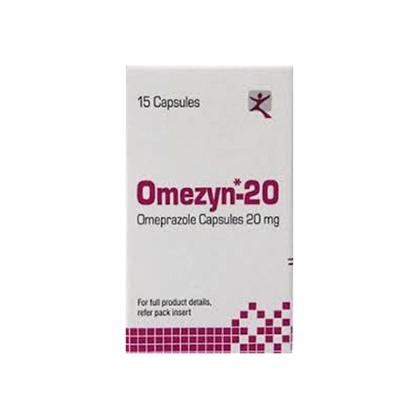 Omezyn 20mg Capsules 15's