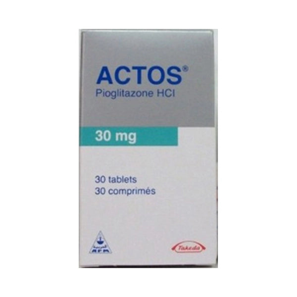 Actos 30mg Tablets 30's