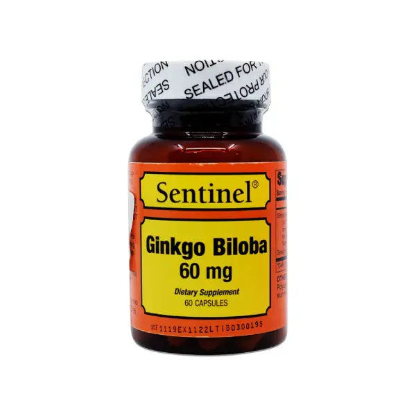 sentinel ginkgo biloba 60mg cap 60's