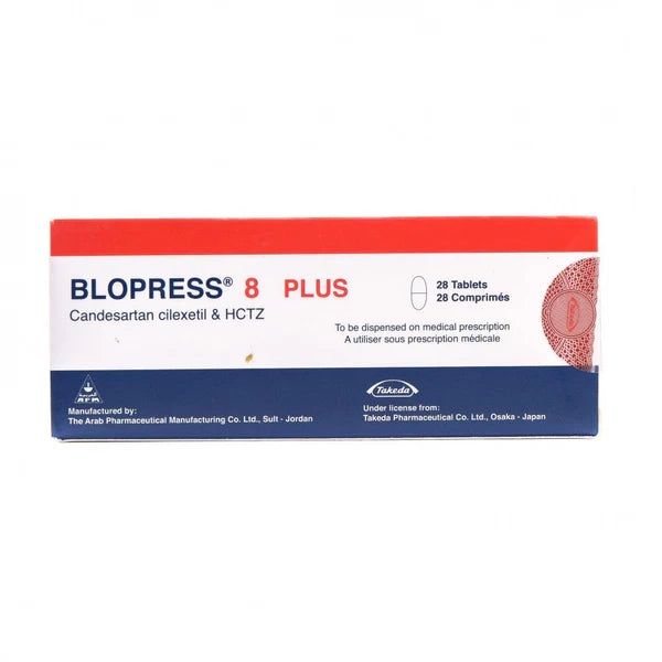 Blopress 8mg Plus Tablets 28's