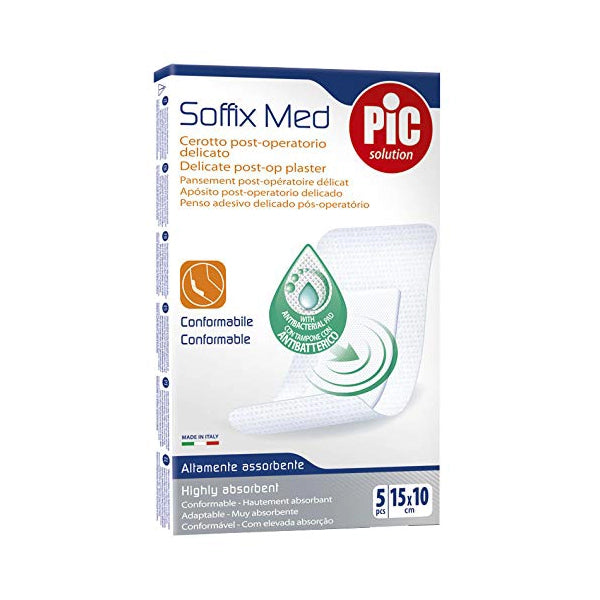 Pic Soffix  Med Plast 15 X 10cm Sterile 5 Pieces