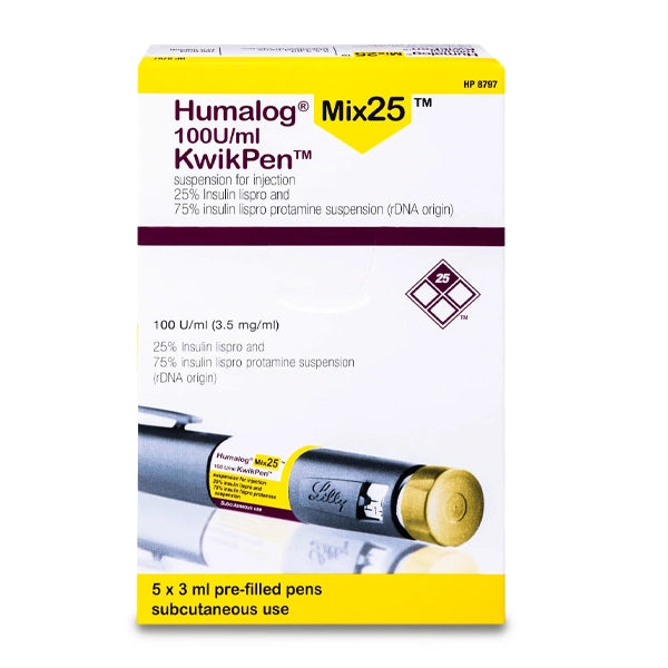 Humalog Kwikpen 25 Catr.100u/ml 5 X 3ml