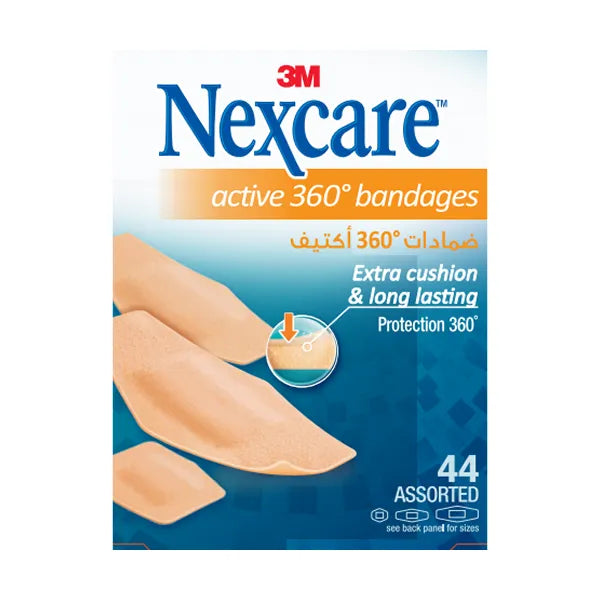 Nexcare Active 360 Bandages Assorted 44's