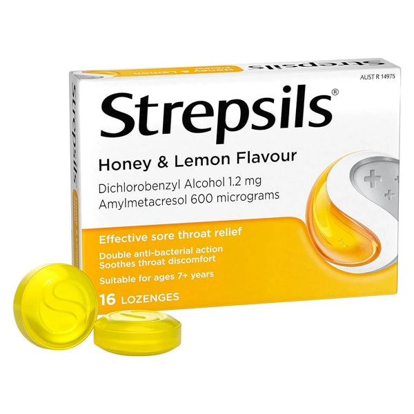 Strepsils Honey &amp; Lemon Lozenges 18's