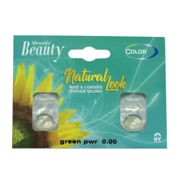 Beauty Color Monthly Natural Look Green Lenses