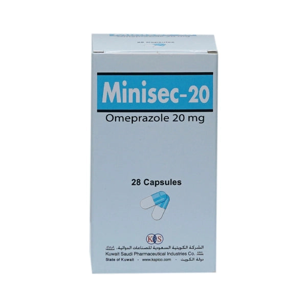 Minisec 20mg Capsules 14's
